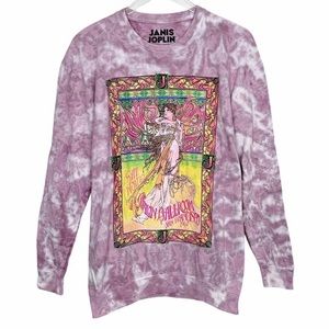 Janis Joplin Tie Dye Purple Sweatshirt